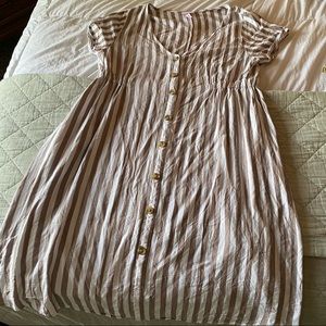 Like new! Isabel Striped Maternity Dress Size Large